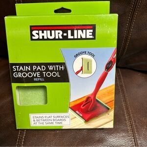 Shur-Line Stain Pad With Groove Tool Refill
